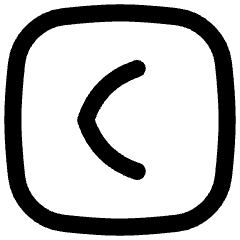 Tailless Line Arrow Left Square Icon from Flex Line Set