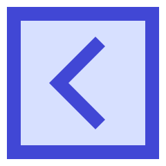 Tailless Line Arrow Left Square Icon from Sharp Duo Set