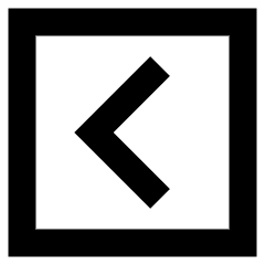 Tailless Line Arrow Left Square Icon from Sharp Remix Set