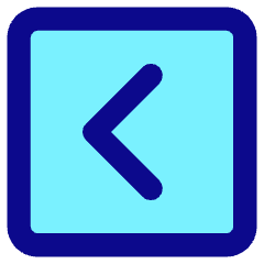 Tailless Line Arrow Left Square Icon from Core Pop Set