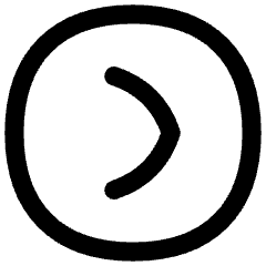 Tailless Line Arrow Right Circle Icon from Flex Line Set