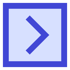 Tailless Line Arrow Right Square Icon from Sharp Duo Set