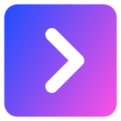 Tailless Line Arrow Right Square Icon from Core Gradient Set