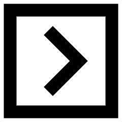 Tailless Line Arrow Right Square Icon from Sharp Remix Set