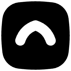Tailless Line Arrow Up Square Icon from Flex Solid Set