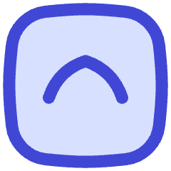 Tailless Line Arrow Up Square Icon from Flex Duo Set