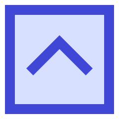 Tailless Line Arrow Up Square Icon from Sharp Duo Set