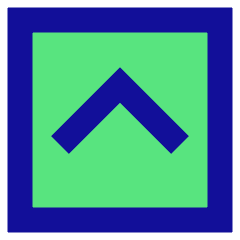 Tailless Line Arrow Up Square Icon from Sharp Pop Set
