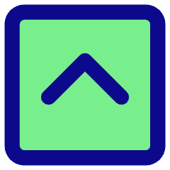 Tailless Line Arrow Up Square Icon from Core Pop Set