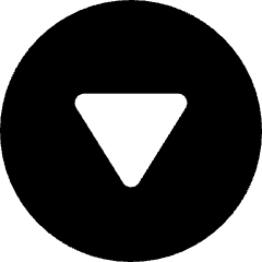 Tailless Triangle Arrow Down Circle Icon from Core Solid Set