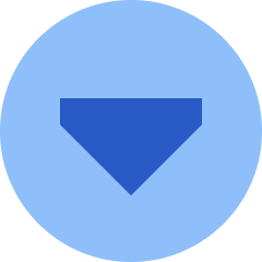 Tailless Triangle Arrow Down Circle Icon from Sharp Flat Set