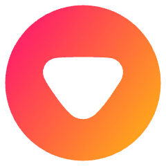 Tailless Triangle Arrow Down Circle Icon from Plump Gradient Set