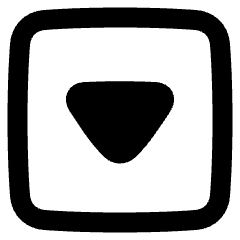 Tailless Triangle Arrow Down Square Icon from Plump Remix Set