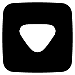 Tailless Triangle Arrow Down Square Icon from Plump Solid Set