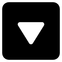 Tailless Triangle Arrow Down Square Icon from Core Solid Set