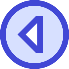 Tailless Triangle Arrow Left Circle Icon from Sharp Duo Set