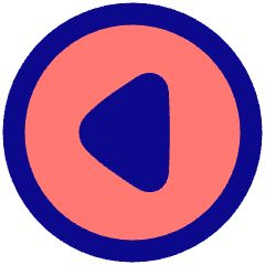Tailless Triangle Arrow Left Circle Icon from Plump Pop Set