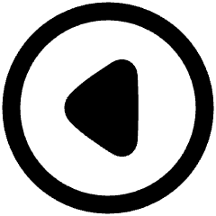 Tailless Triangle Arrow Left Circle Icon from Plump Remix Set