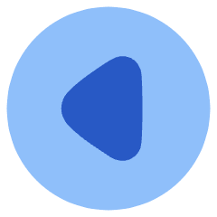 Tailless Triangle Arrow Left Circle Icon from Plump Flat Set