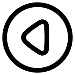 Tailless Triangle Arrow Left Circle Icon from Plump Line Set