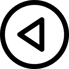 Tailless Triangle Arrow Left Circle Icon from Core Line Set