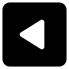 Tailless Triangle Arrow Left Square Icon from Core Solid Set