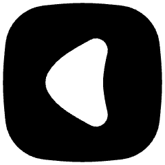 Tailless Triangle Arrow Left Square Icon from Flex Solid Set