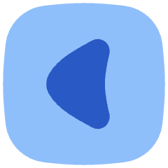 Tailless Triangle Arrow Left Square Icon from Flex Flat Set