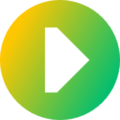 Tailless Triangle Arrow Right Circle Icon from Sharp Gradient Set
