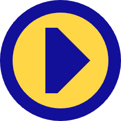 Tailless Triangle Arrow Right Circle Icon from Sharp Pop Set