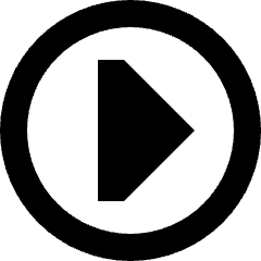 Tailless Triangle Arrow Right Circle Icon from Sharp Remix Set