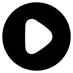Tailless Triangle Arrow Right Circle Icon from Plump Solid Set