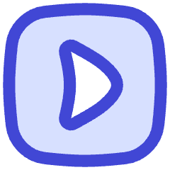 Tailless Triangle Arrow Right Square Icon from Flex Duo Set