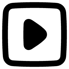 Tailless Triangle Arrow Right Square Icon from Plump Remix Set