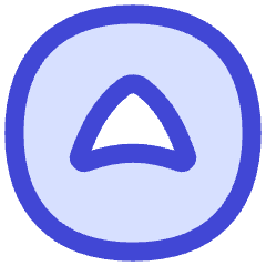 Tailless Triangle Arrow Up Circle Icon from Flex Duo Set