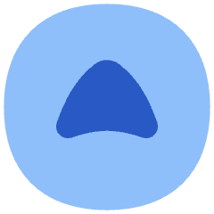 Tailless Triangle Arrow Up Circle Icon from Flex Flat Set