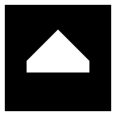 Tailless Triangle Arrow Up Square Icon from Sharp Solid Set