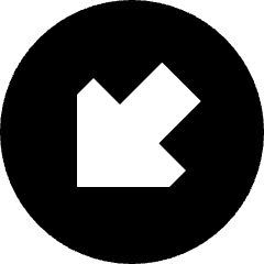 Triangle Arrow Diagonal Bottom Left Circle Icon from Sharp Solid Set