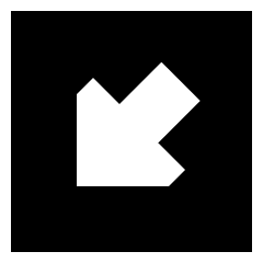 Triangle Arrow Diagonal Bottom Left Square Icon from Sharp Solid Set