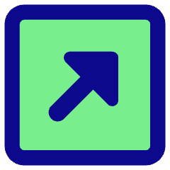 Triangle Arrow Diagonal Top Right Square Icon from Core Pop Set