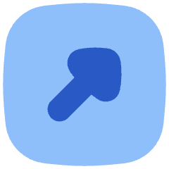 Triangle Arrow Diagonal Top Right Square Icon from Flex Flat Set