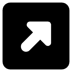 Triangle Arrow Diagonal Top Right Square Icon from Core Solid Set