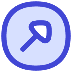 Triangle Arrow Diagonal Upper Right Circle Icon from Flex Duo Set