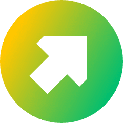 Triangle Arrow Diagonal Upper Right Circle Icon from Sharp Gradient Set