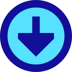Triangle Arrow Down Circle 1 Icon from Sharp Pop Set