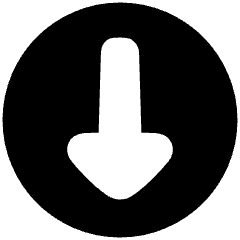 Triangle Arrow Down Circle 1 Icon from Plump Solid Set