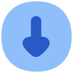 Triangle Arrow Down Circle 1 Icon from Flex Flat Set