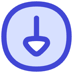 Triangle Arrow Down Circle 1 Icon from Flex Duo Set