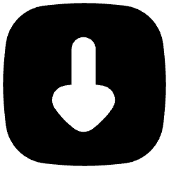 Triangle Arrow Down Square Icon from Flex Solid Set