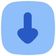 Triangle Arrow Down Square Icon from Flex Flat Set